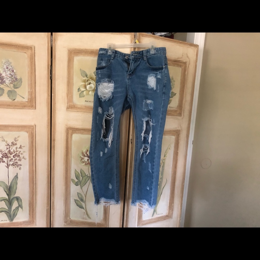 Jeans ripped